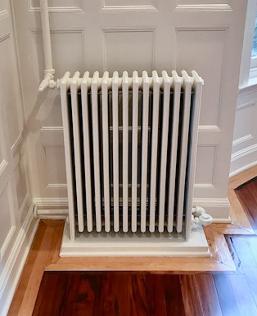 Custom-designed radiator cover