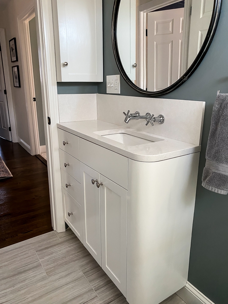 Custom designed bathroom vanity